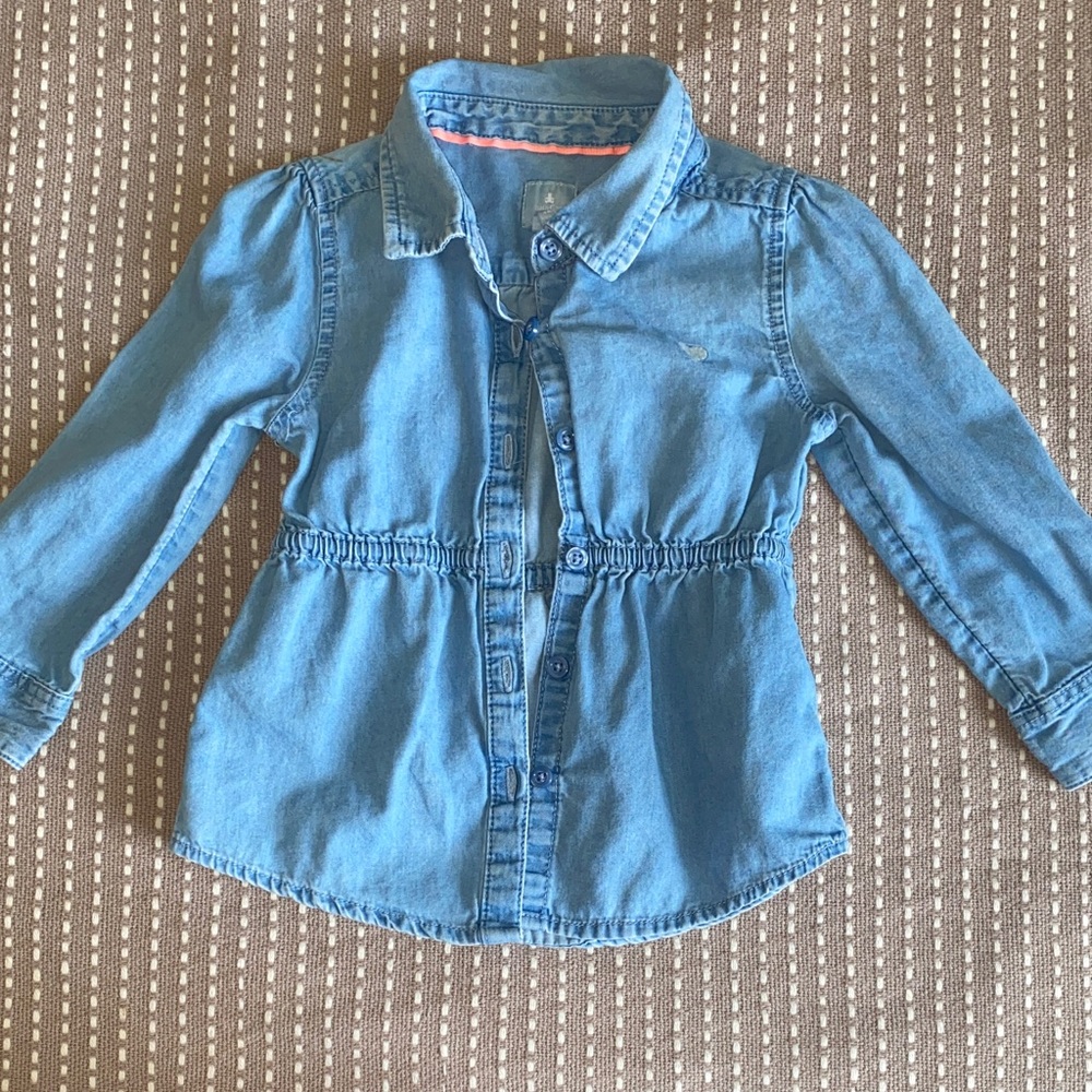 GAP baby 18-24m Light Blue Denim Shirt
